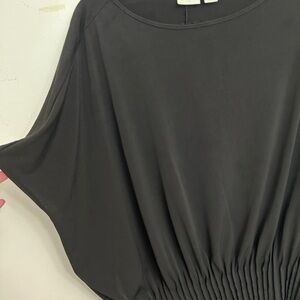 Chico's Black Bat Wing Blouse Size 2 US Size L